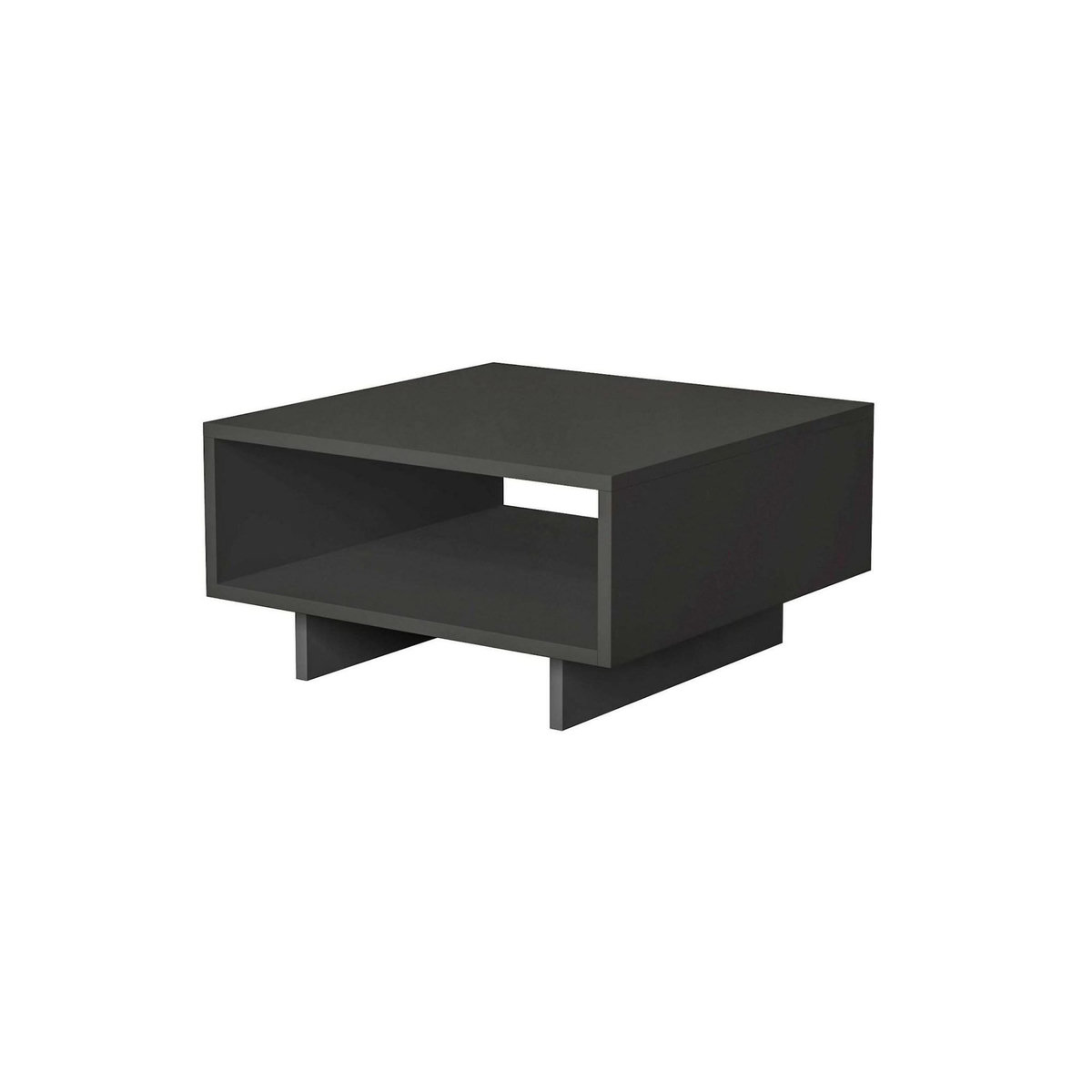 Habitat et Jardin Table basse en bois  Hola  60 x 60 x 32 cm - Anthracite