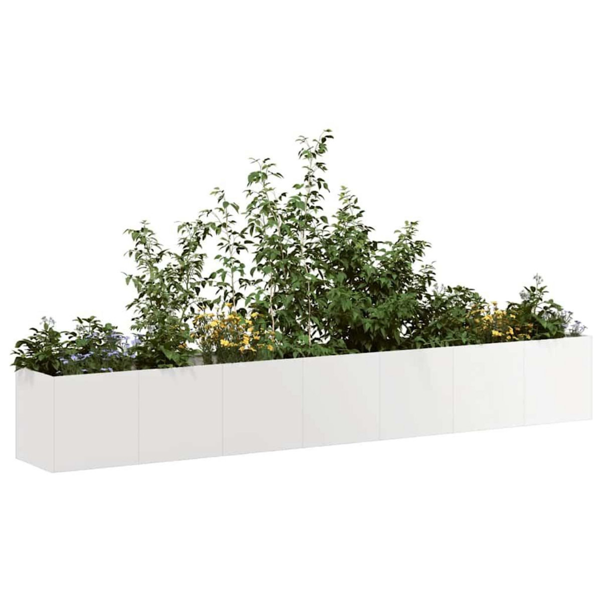 VIDAXL Jardiniere 280x40x40 cm acier inoxydable