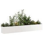 VIDAXL Jardiniere 280x40x40 cm acier inoxydable