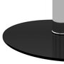VIDAXL Table basse Noir 40 cm Verre trempe
