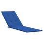 Voir la diapositive 2 : VIDAXL Coussin de chaise de terrasse bleu royal (75+105)x50x4 cm