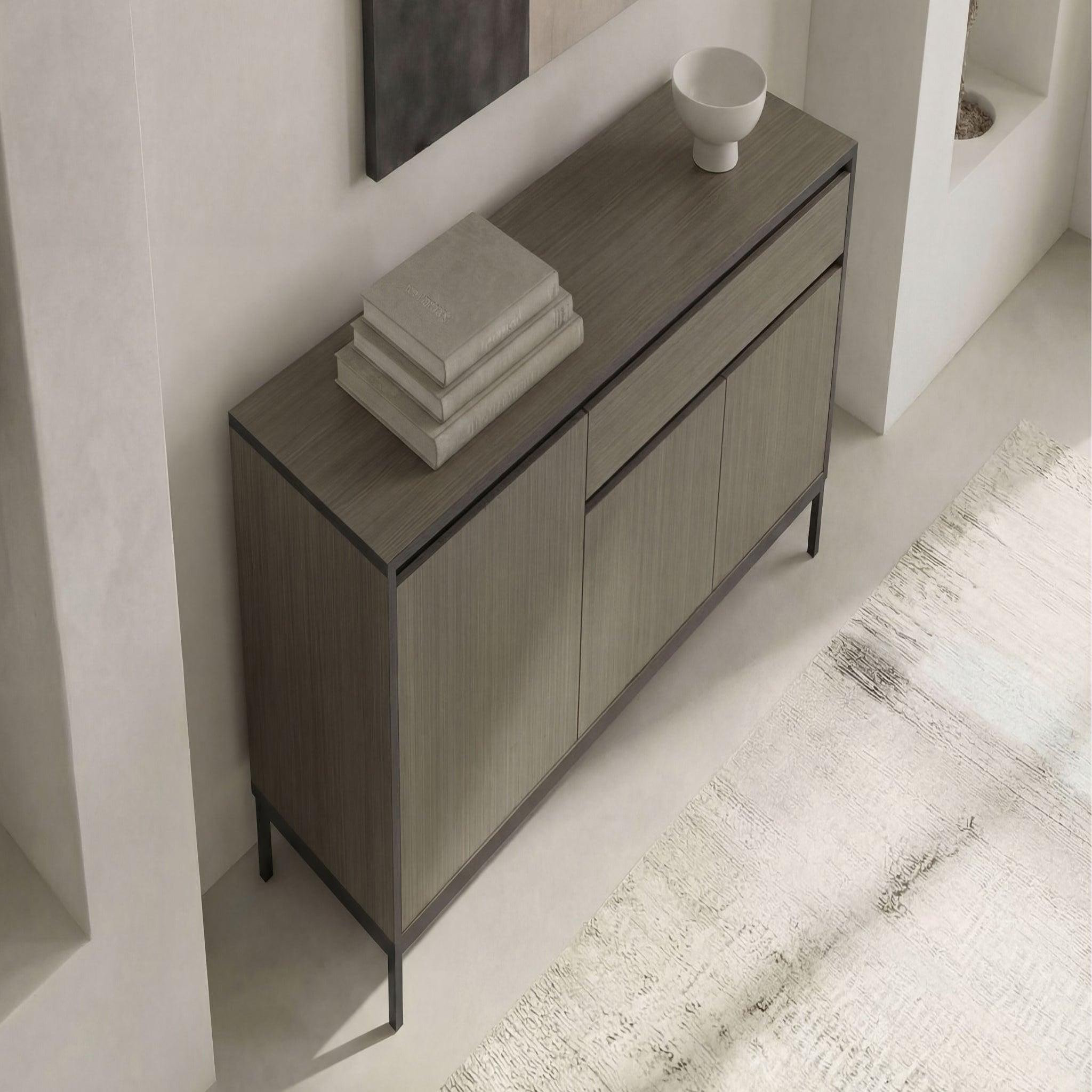 Voir la diapositive 6 : CASANOVA PARIS Vana - buffet 3 portes 140cm en mélamine