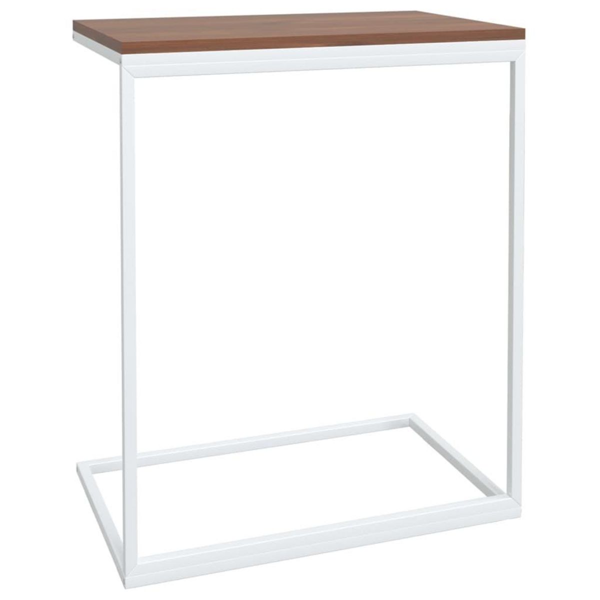 VIDAXL Table d'appoint Blanc 55x35x66 cm Bois d'ingenierie