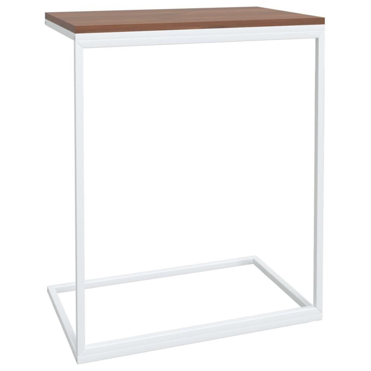 VIDAXL Table d'appoint Blanc 55x35x66 cm Bois d'ingenierie
