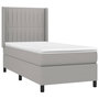 Voir la diapositive 4 : VIDAXL Sommier a lattes de lit matelas LED Gris clair 80x200cm Tissu