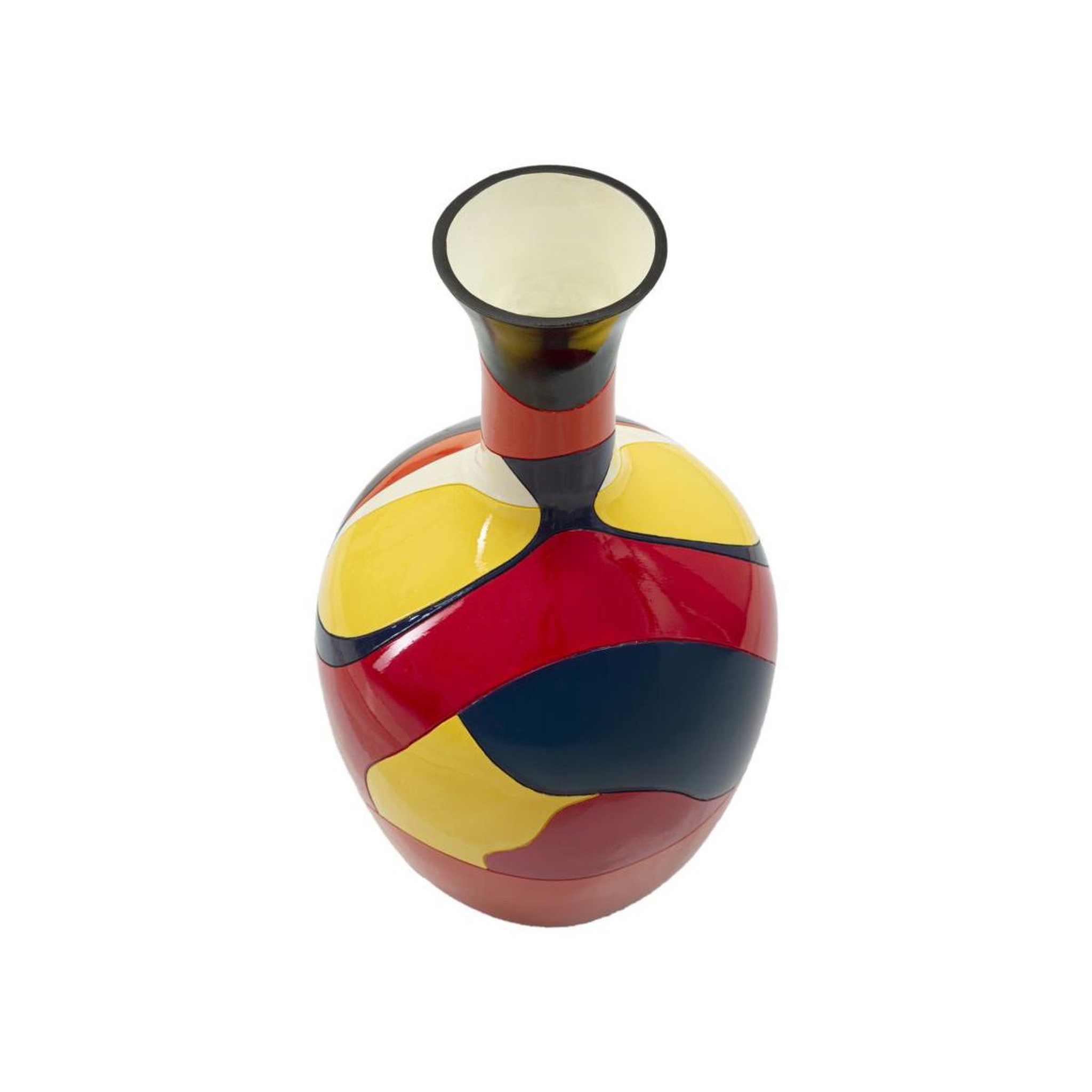 Voir la diapositive 2 : Paris Prix Vase déco en résine  rubic  59cm multicolore