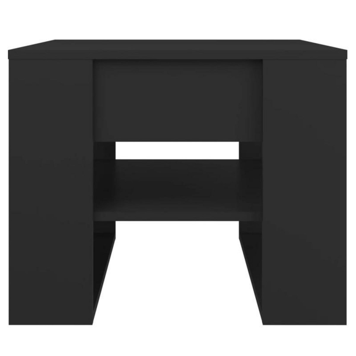 VIDAXL Table basse noir 55,5x55x45 cm bois d ingénierie
