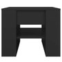 Voir la diapositive 3 : VIDAXL Table basse noir 55,5x55x45 cm bois d ingénierie
