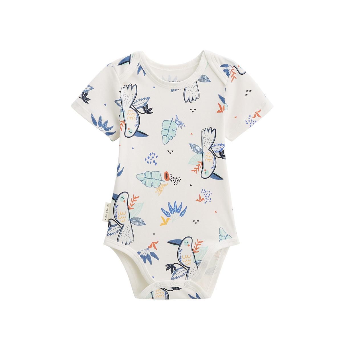 Petit Béguin Lot de 2 bodies bébé manches courtes Mexico