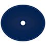 Voir la diapositive 4 : VIDAXL Lavabo ovale de luxe Bleu fonce mat 40x33 cm Ceramique