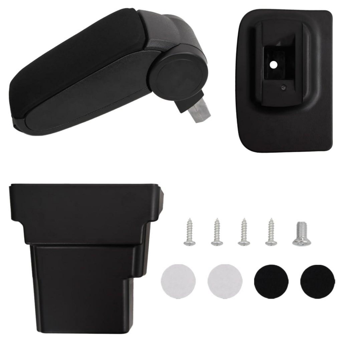 VIDAXL Accoudoir de voiture noir 17x32x(37-53) cm ABS