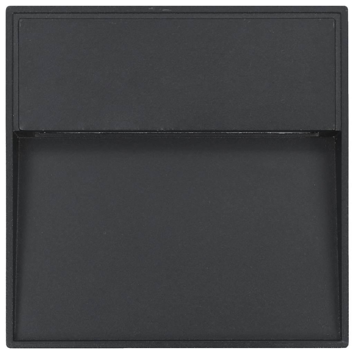 VIDAXL 2 pcs Appliques murales LED d'exterieur 3 W Noir Carre