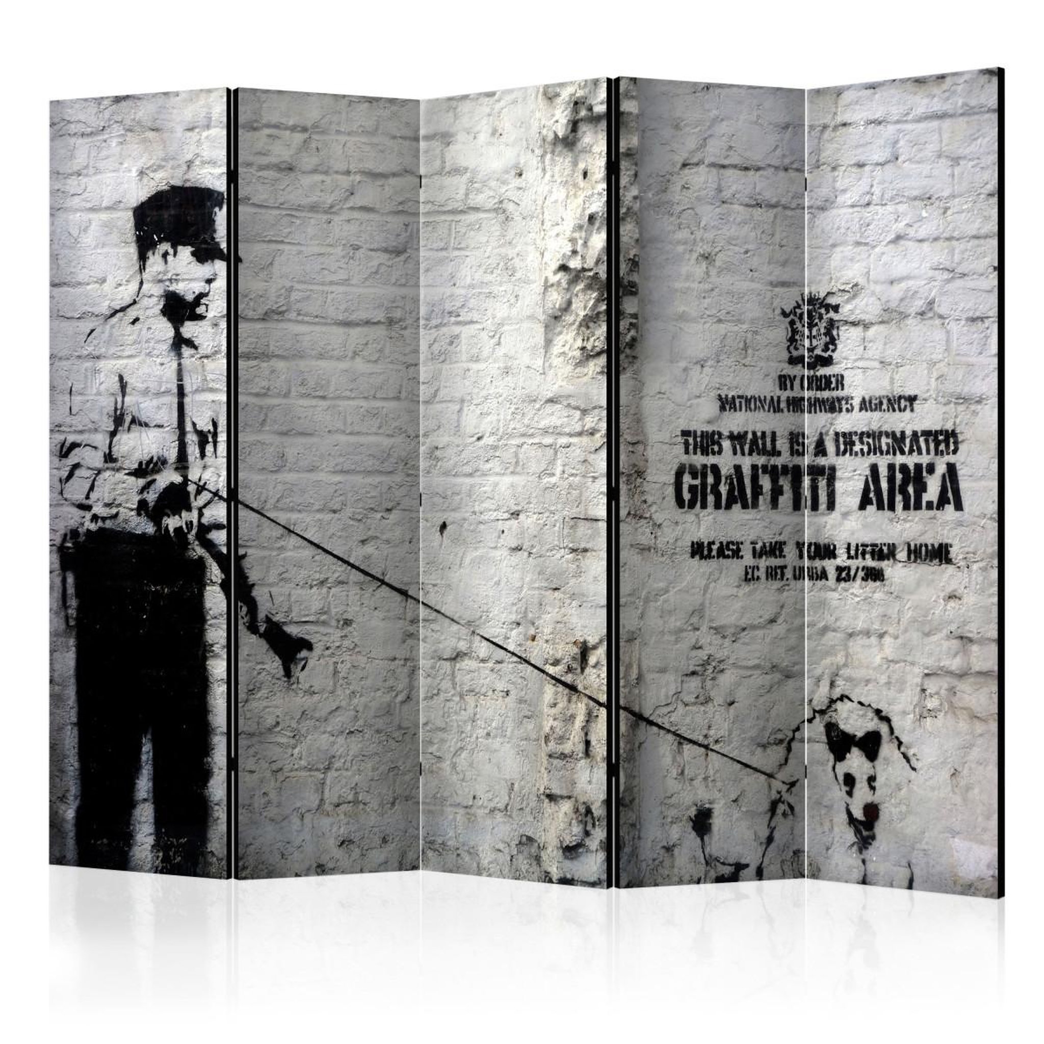 Paris Prix Paravent 5 volets  graffiti area  172x225cm
