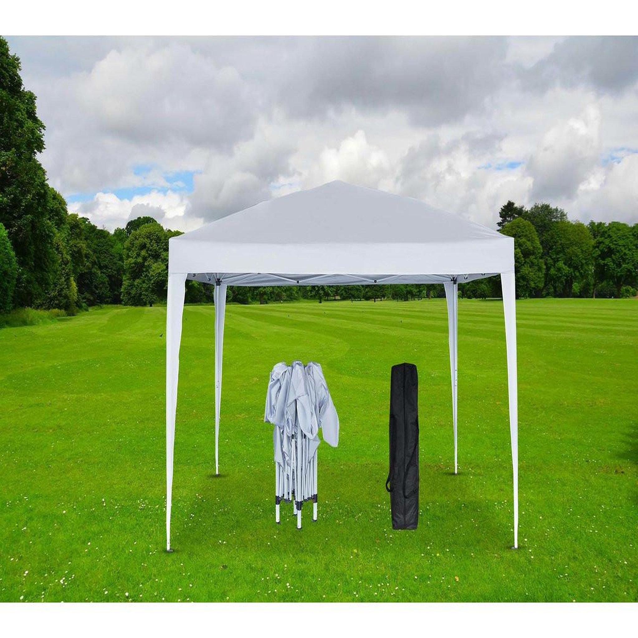 Voir la diapositive 2 : Habitat et Jardin Tonnelle de jardin pliante  svetlana 4  - 12 m² - 3 x 4 m - blanc