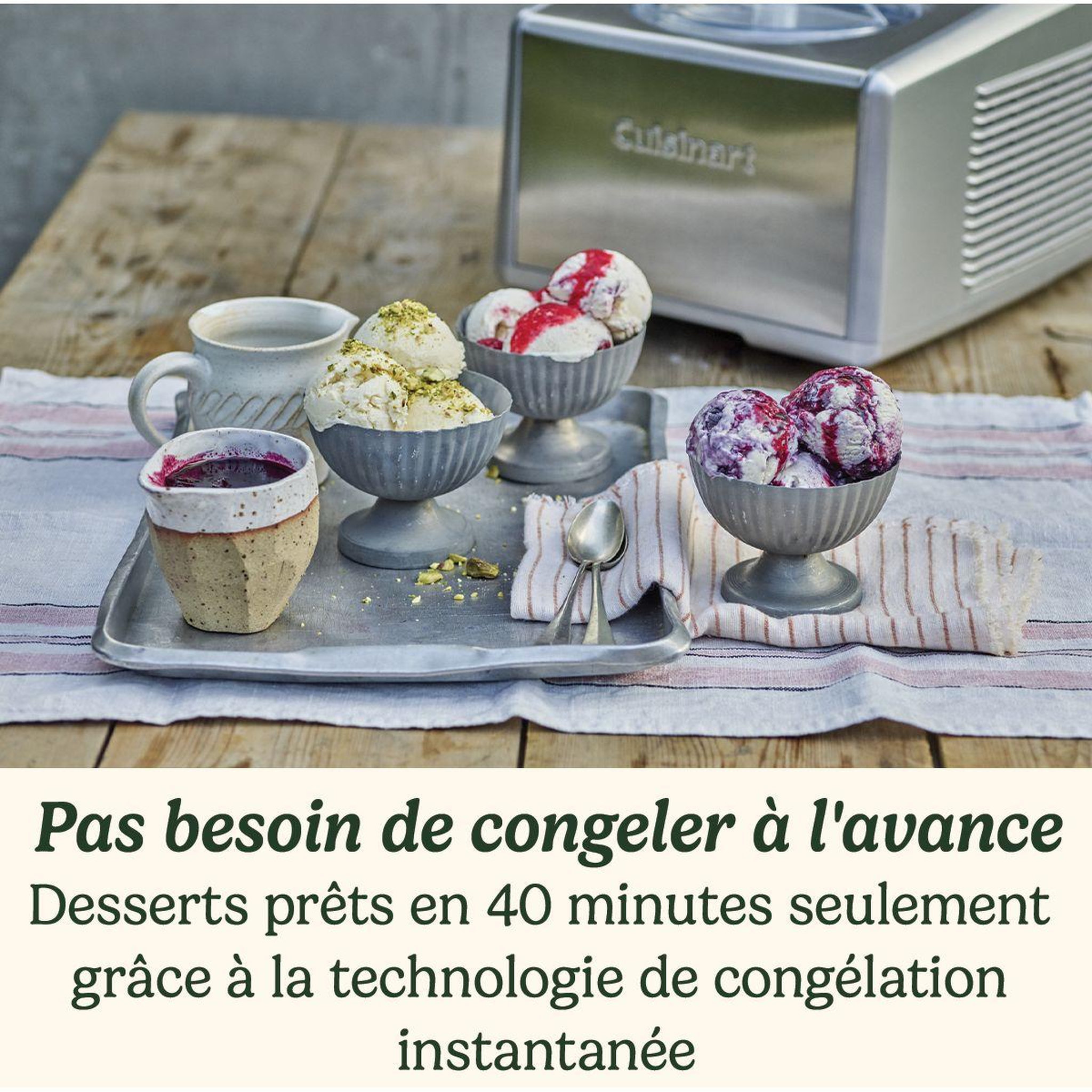 Voir la diapositive 4 : Cuisinart Turbine à glace ICE100E