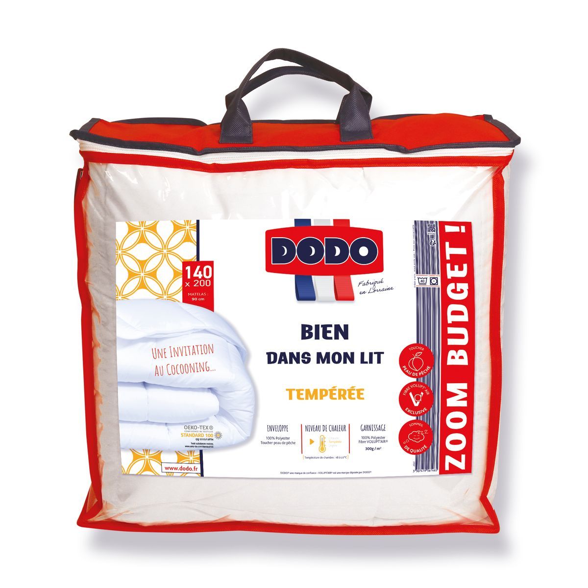 DODO Couette Tempérée Bien dans mon Lit 300 g/m²