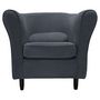 Voir la diapositive 1 : Fauteuil club vintage  tissu polyester MATEO