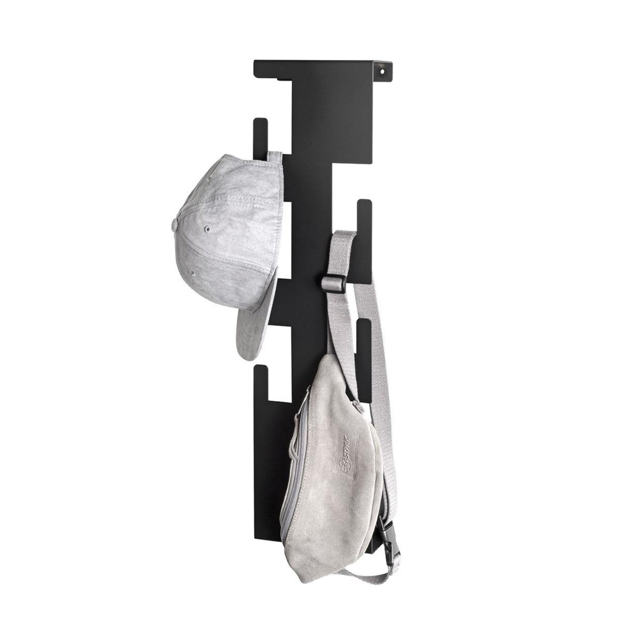 Voir la diapositive 2 : Paris Prix Patère murale design  6 crochets  60cm noir