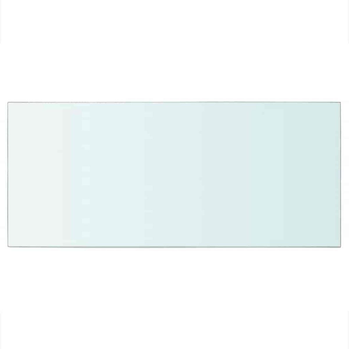 VIDAXL Panneaux d'etagere 2 pcs verre transparent 50x25 cm