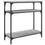 Voir la diapositive 2 : VIDAXL Table console sonoma gris 75x29x75 cm bois d'ingenierie