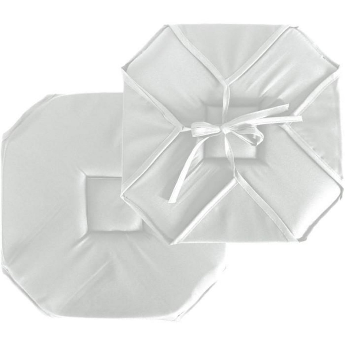 Paris Prix Galette de Chaise Uni  Basic  40x40cm Blanc