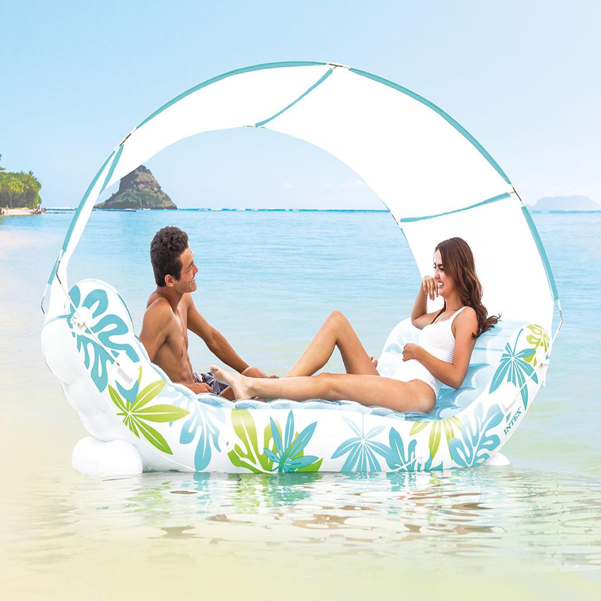 Voir la diapositive 3 : INTEX Matelas de piscine hamac tropical - intex