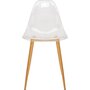 Voir la diapositive 2 : ATMOSPHERA Lot de 4 chaises de séjour salle à manger transparentes MAHAUT