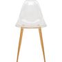 Voir la diapositive 2 : ATMOSPHERA Lot de 4 chaises de séjour salle à manger transparentes MAHAUT