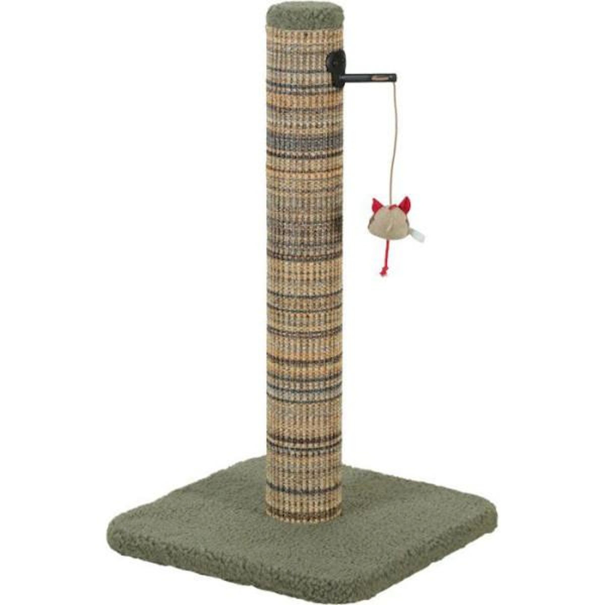 Zolux Poteau griffoir chat - ZOLUX - Sisal - Avec jouet suspendu - 60 cm - Boréal - Vert