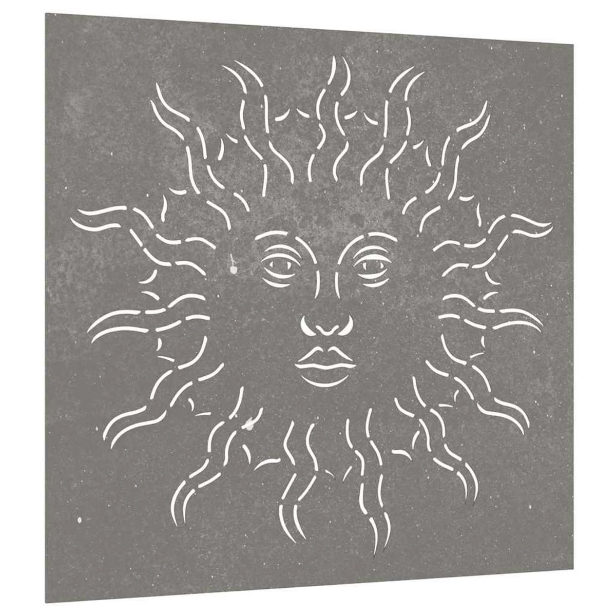 VIDAXL Decoration murale jardin 55x55 cm acier corten design du soleil