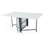 Voir la diapositive 2 : Paris Prix Table Console Extensible Effet Marbre  Troy  100-300cm Blanc