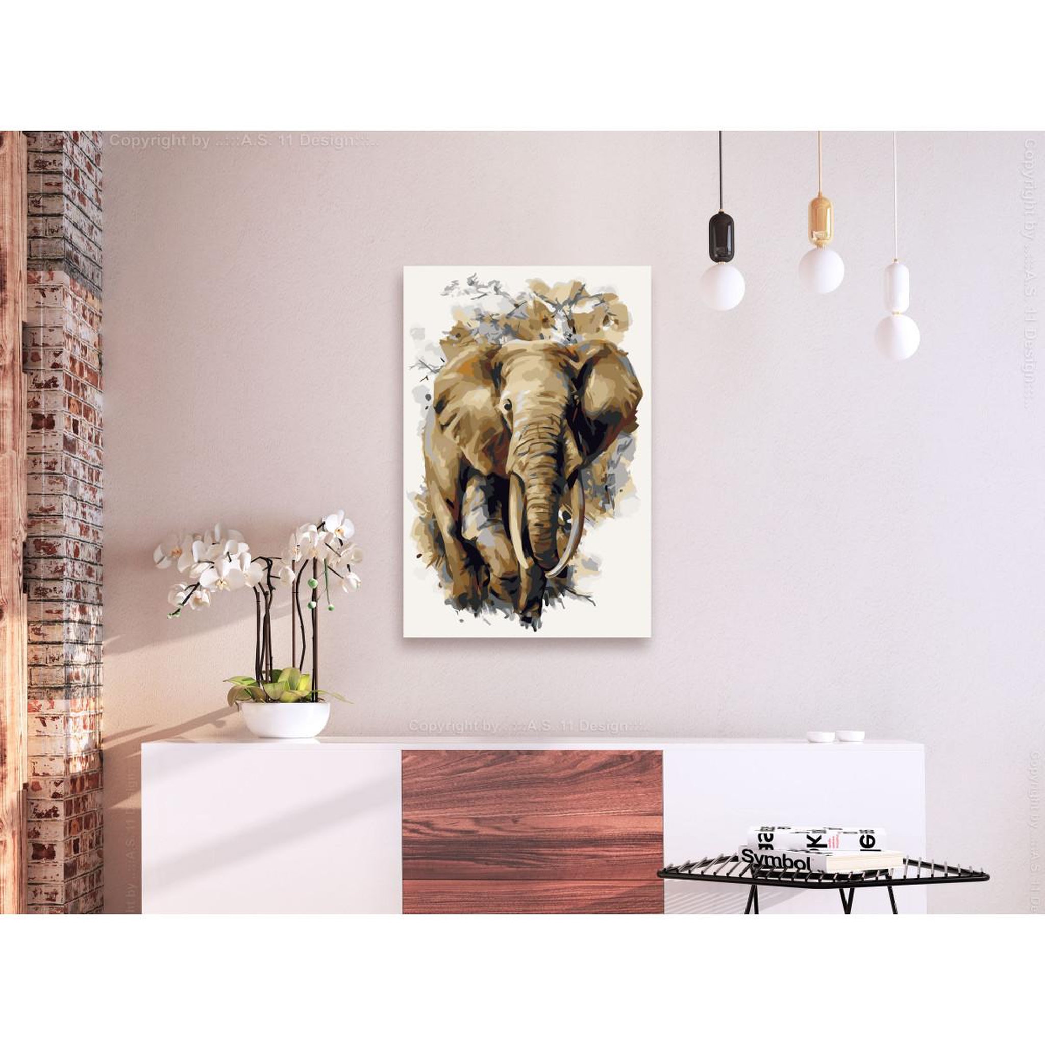 Voir la diapositive 2 : Paris Prix Tableau à peindre soi-même  beautiful giant  40x60cm