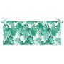 Voir la diapositive 2 : VIDAXL Coussin de banc de jardin motif de feuilles 120x50x7 cm