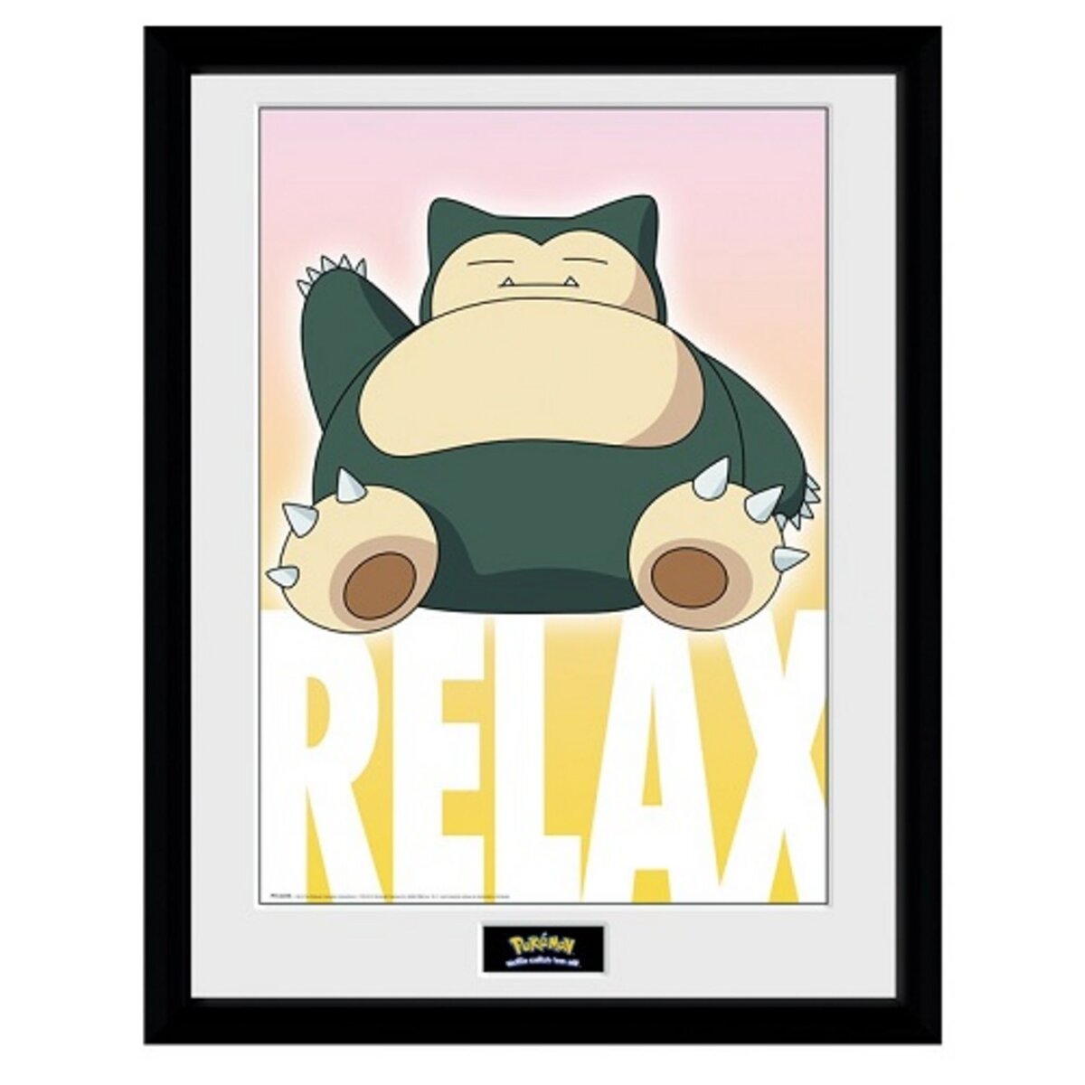 POKEMON Pokémon - Poster Encadré "Ronflex"
