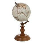 Paris Prix Globe Déco sur Pied  Bois  28cm Naturel