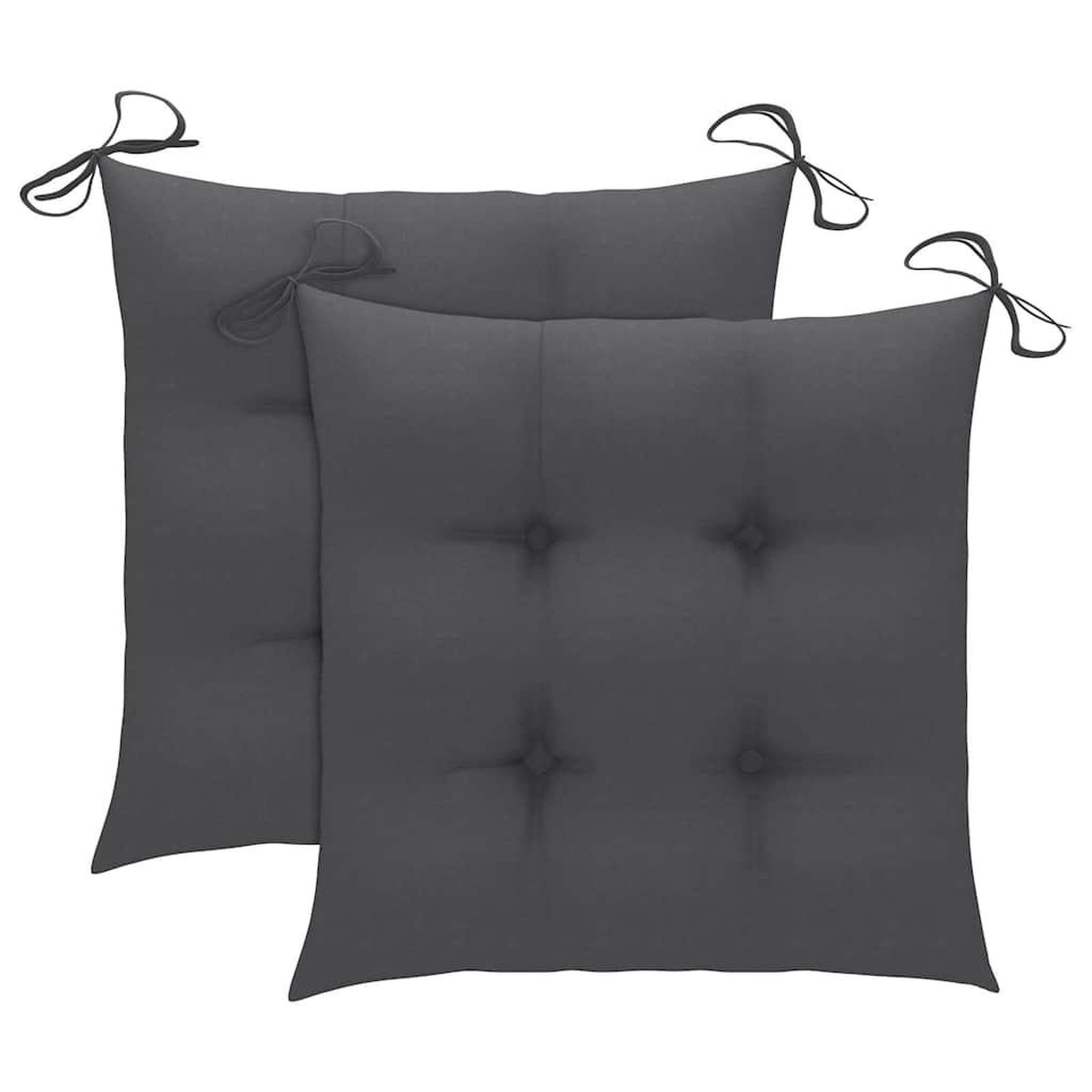 Voir la diapositive 6 : VIDAXL Chaises de jardin avec table a the et coussins Acacia solide