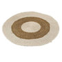 Voir la diapositive 1 : Paris Prix Tapis Rond Déco  Zostère  120cm Blanc & Naturel
