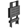 Voir la diapositive 4 : VIDAXL Table pliable de jardin anthracite 45x43x50 cm plastique
