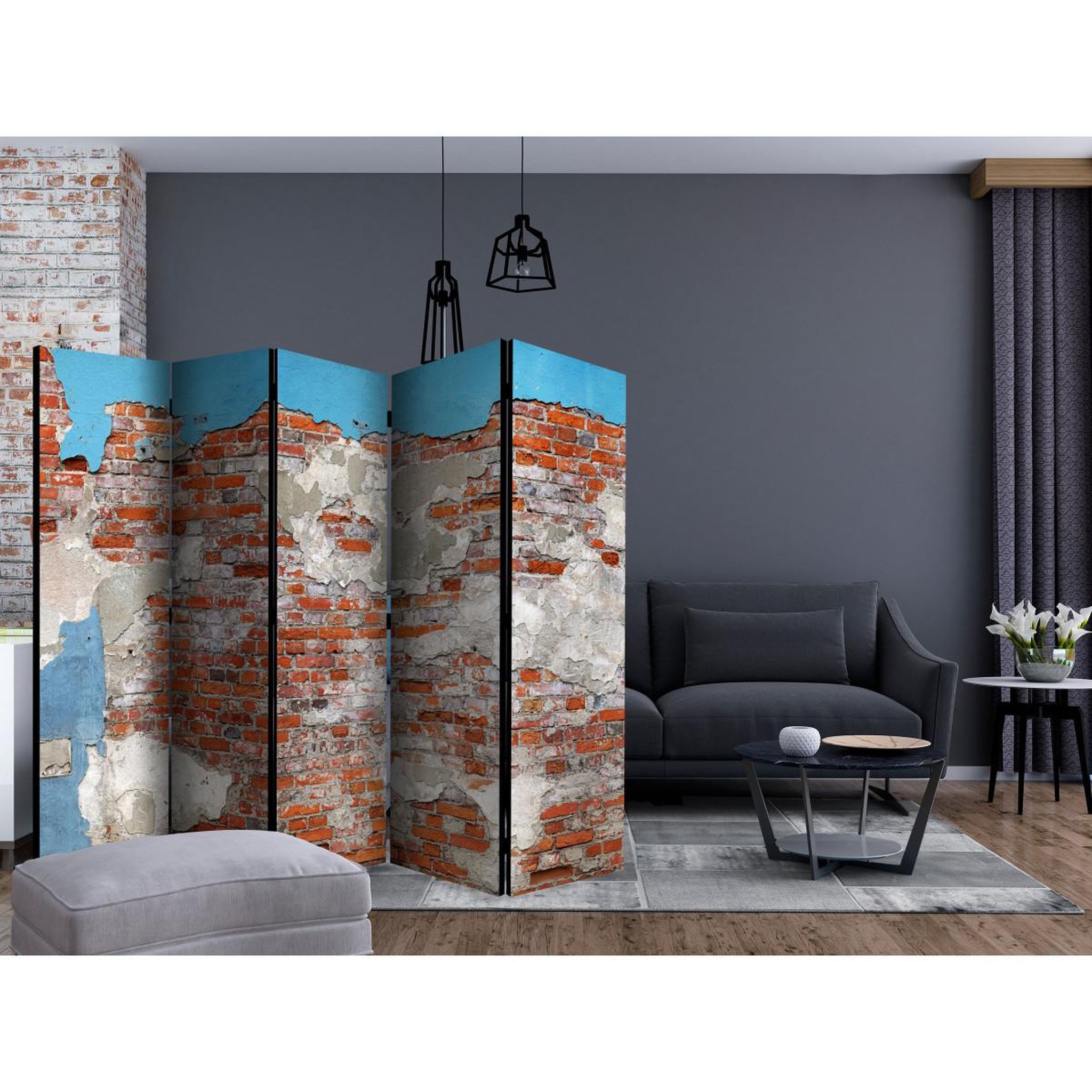 Voir la diapositive 2 : Paris Prix Paravent 5 volets  secrets of the wall  172x225cm