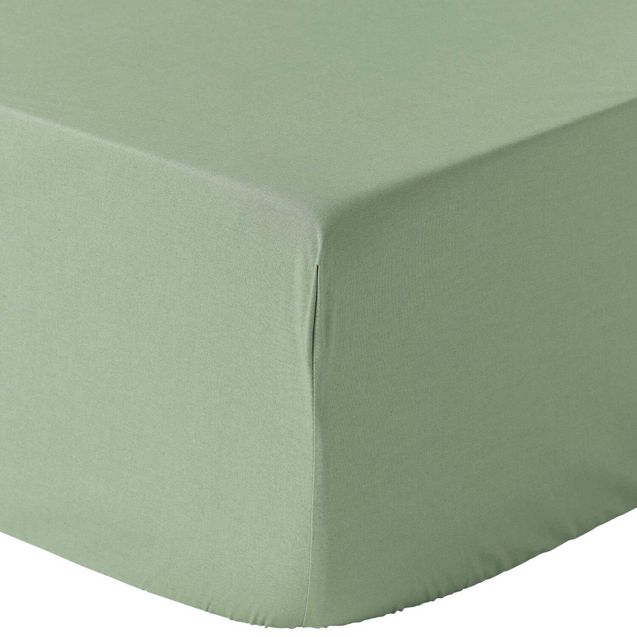 Voir la diapositive 1 : Home collection Drap housse 100% percale de coton 80 fils/cm2-bonnet 30cm-uni