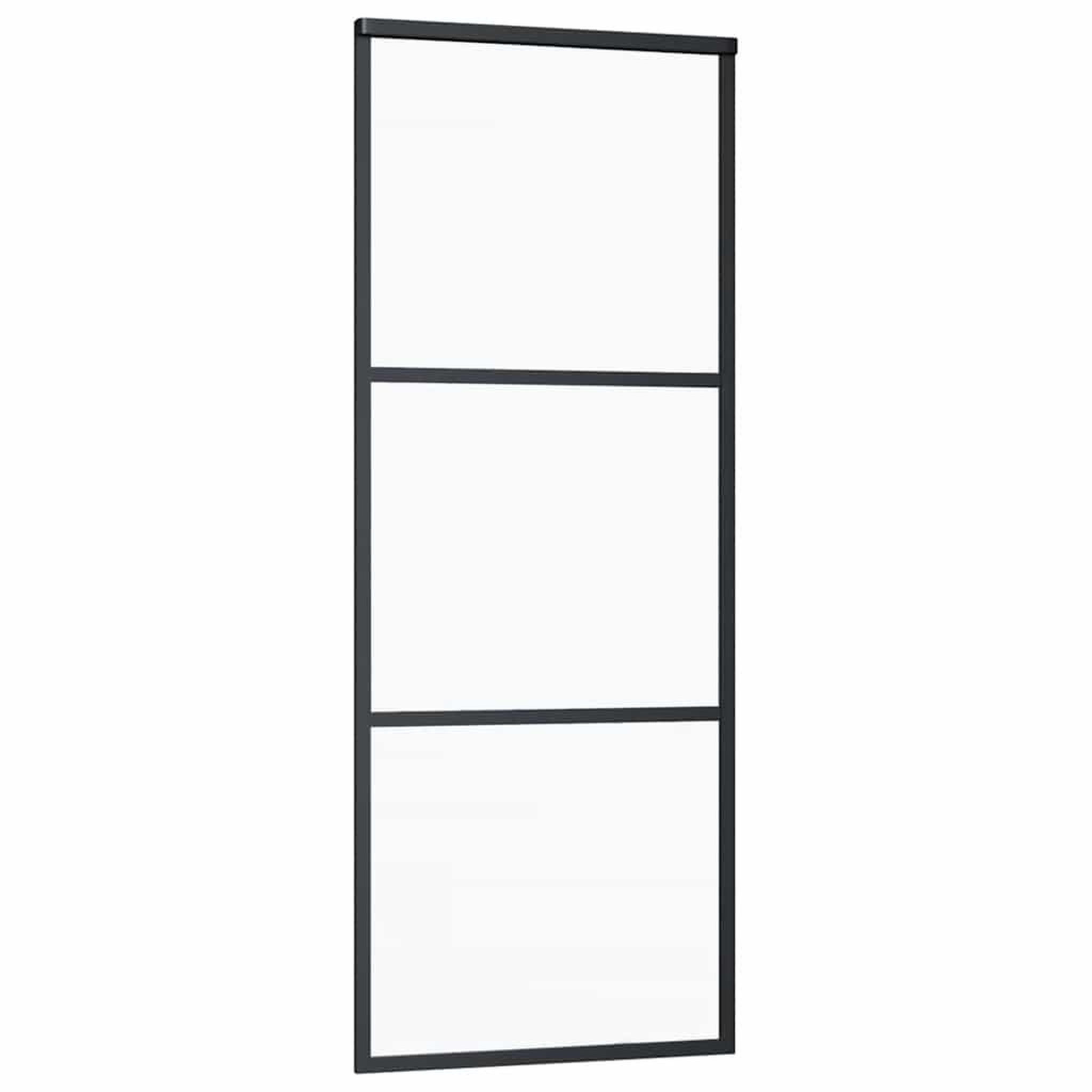 Voir la diapositive 4 : VIDAXL Porte coulissante avec kit de quincaillerie 76x205 cm Verre ESG