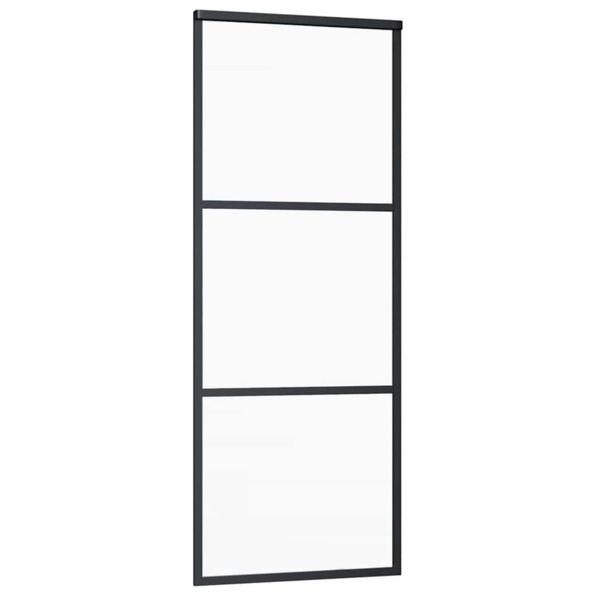 VIDAXL Porte coulissante avec kit de quincaillerie 76x205 cm Verre ESG