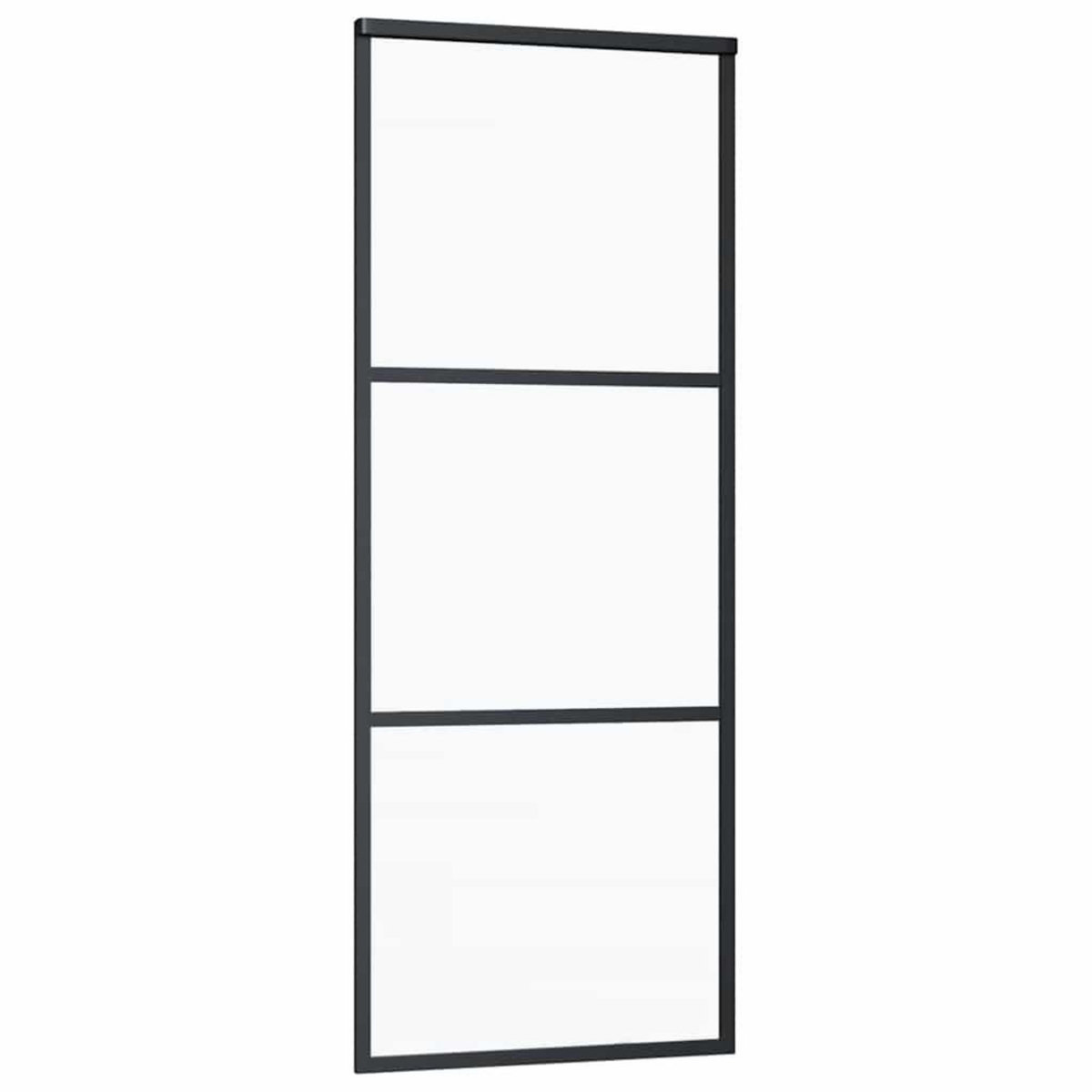 VIDAXL Porte coulissante avec kit de quincaillerie 76x205 cm Verre ESG