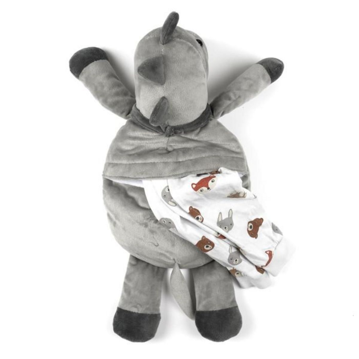 Paris Prix Range Pyjama pour Enfant  Dinosaure  45cm Gris