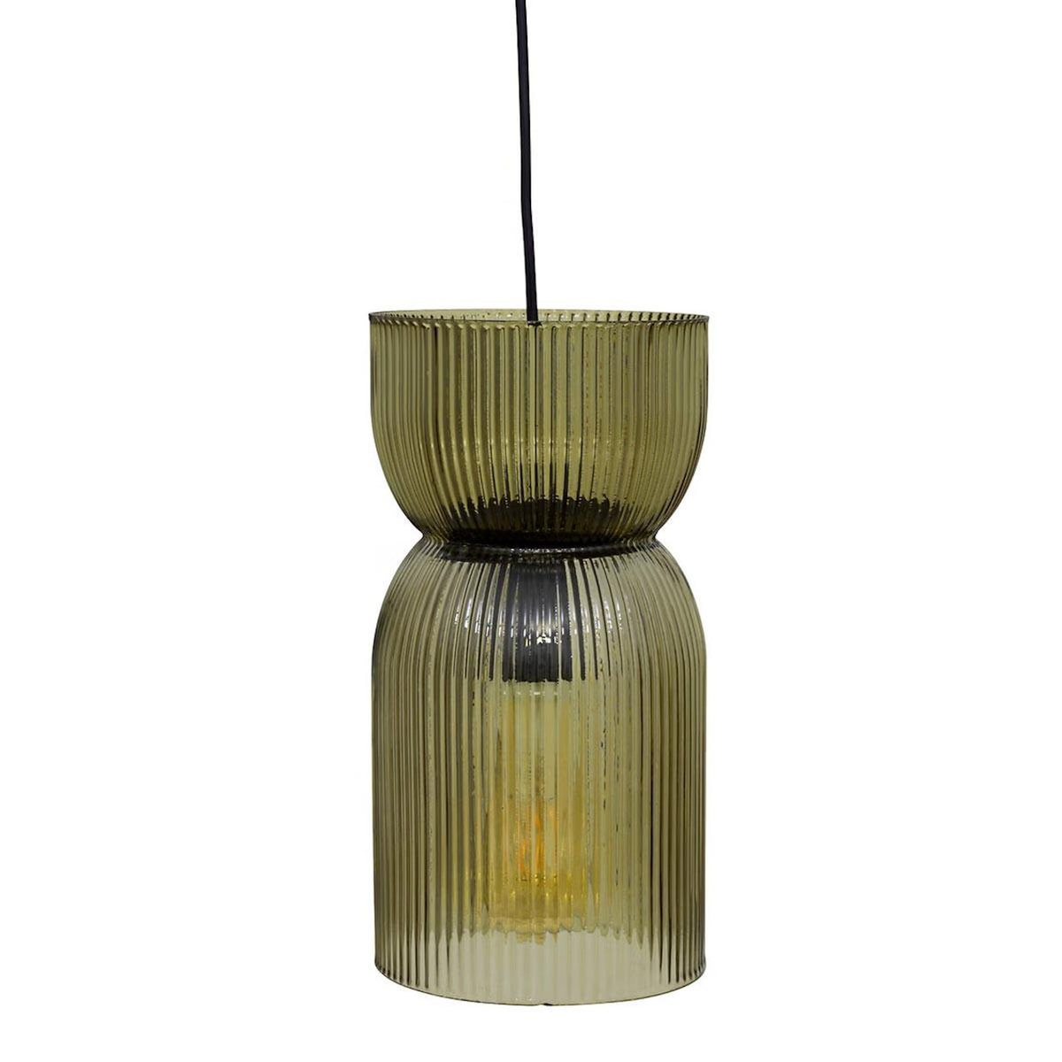 ATMOSPHERA Lampe Suspension en Verre  Ancel  27cm Vert