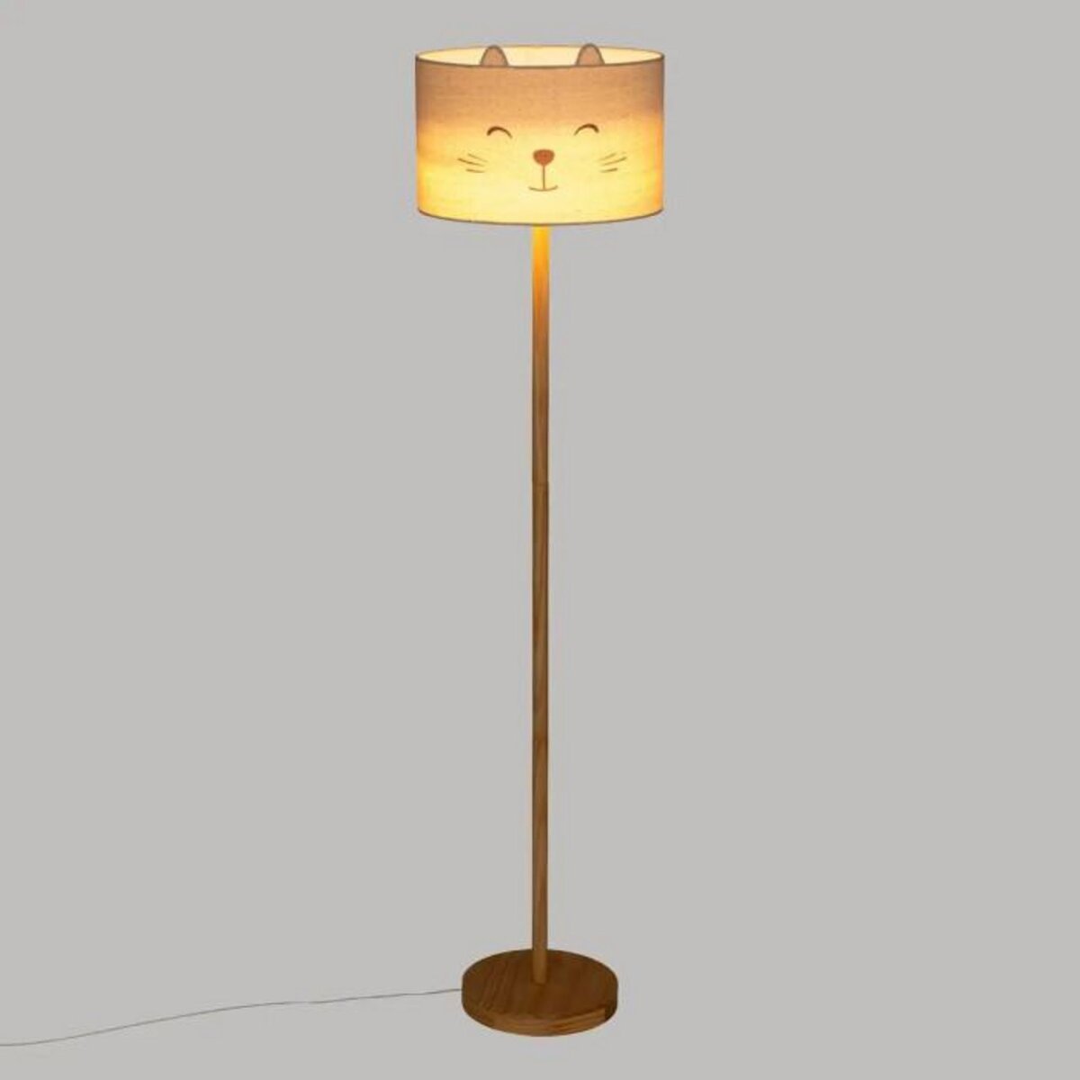 Atmosphera Kids Lampadaire Enfant Chat  Félix  152cm Blanc