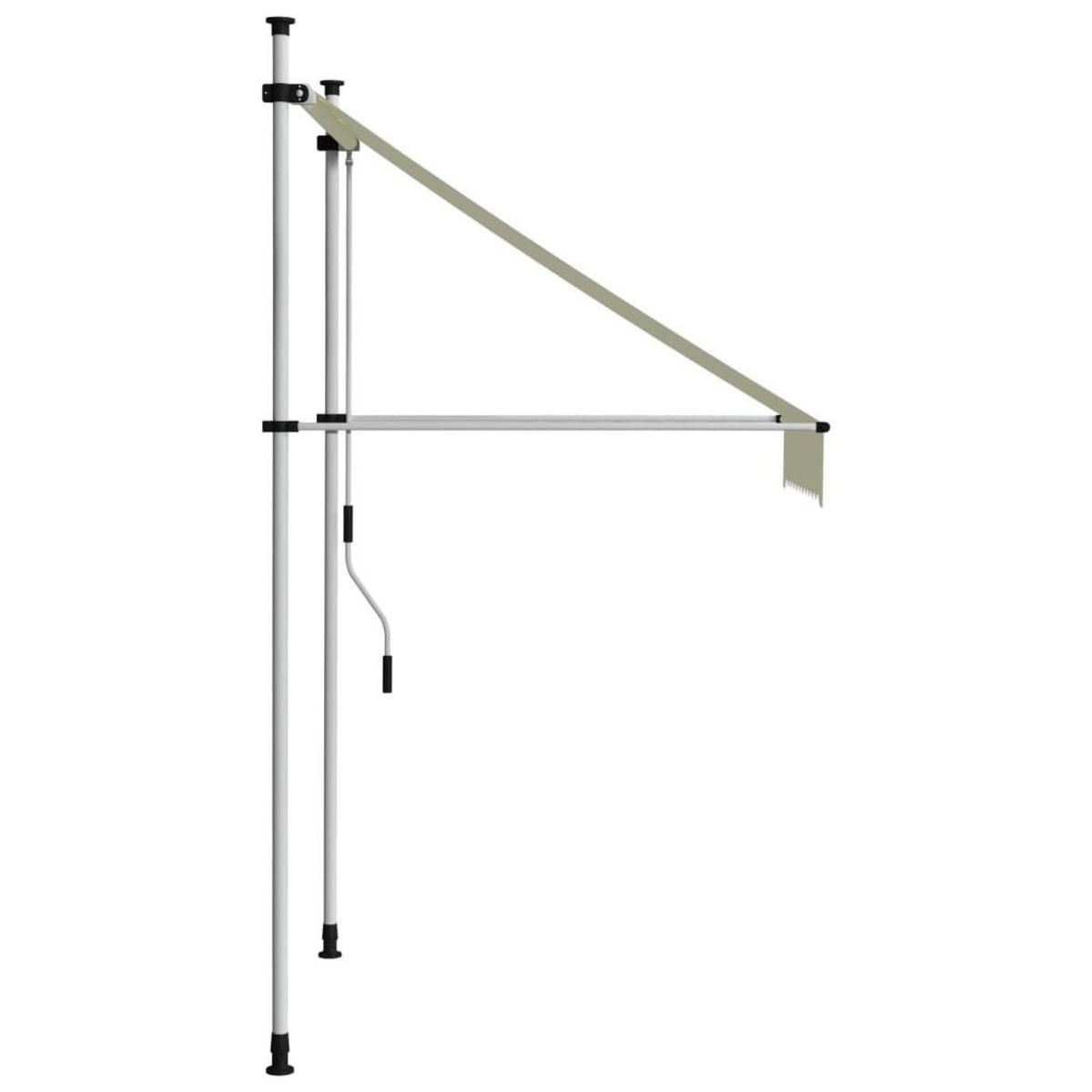 VIDAXL Auvent manuel retractable 100 cm Creme