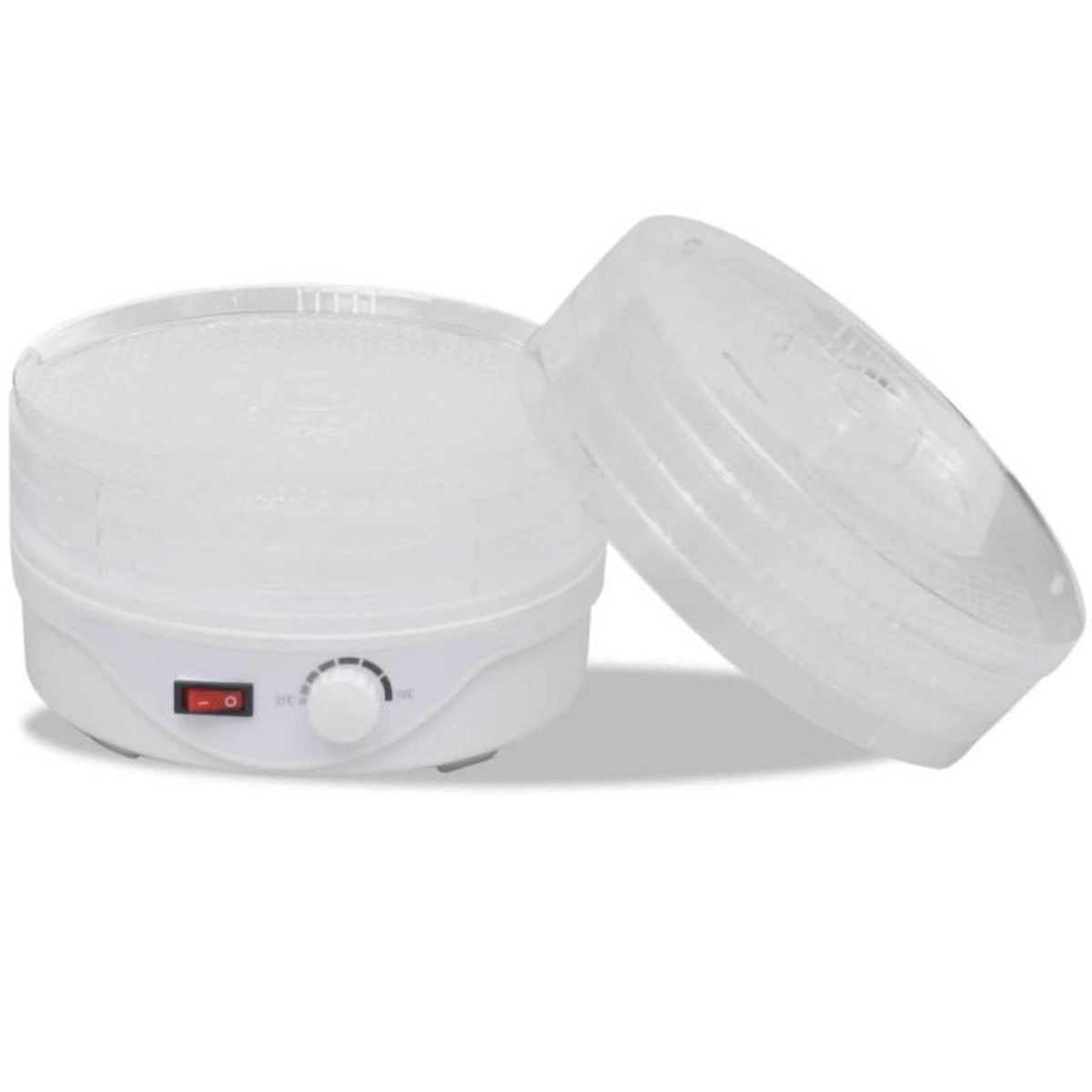 VIDAXL Déshydrateur avec 6 plateaux empilables (ronds)