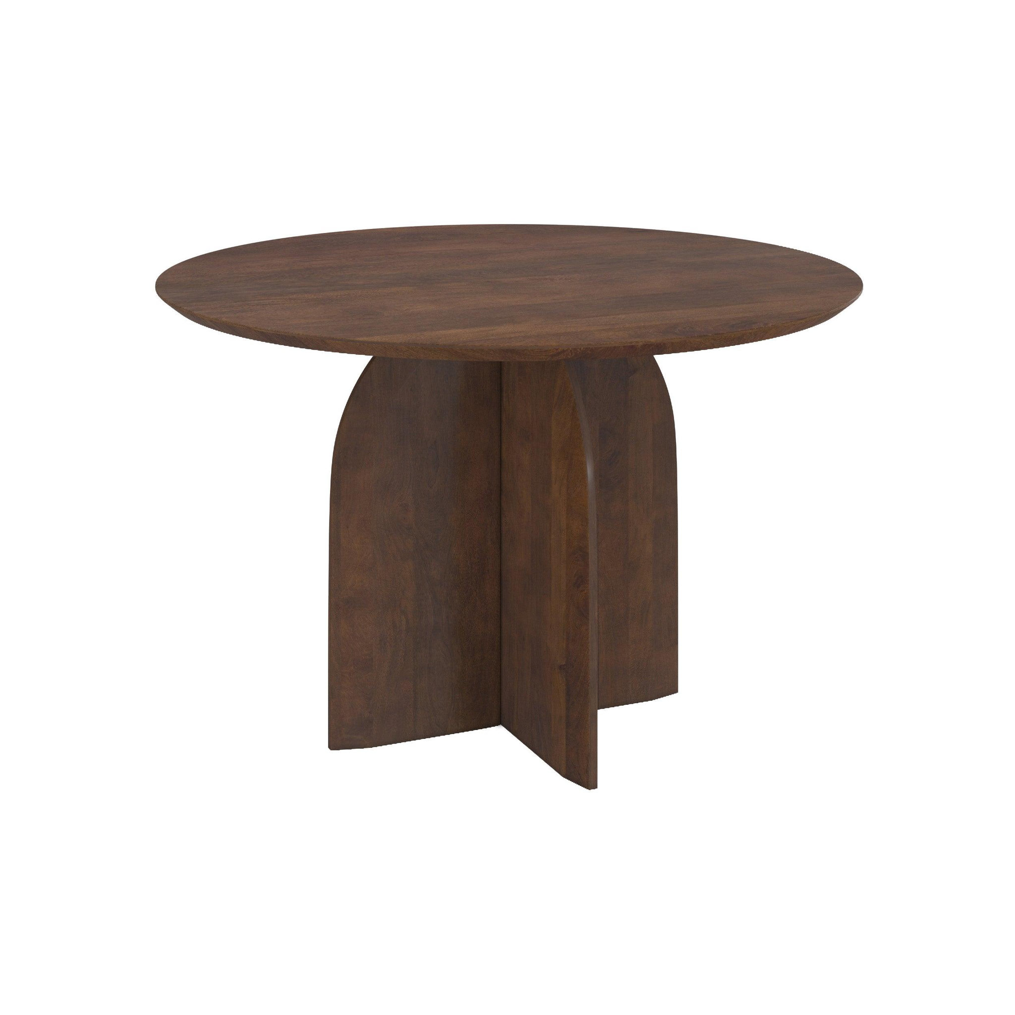 MAISON PAVANE Table ronde en bois de manguier 4 places-caïpi