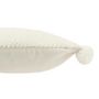 Voir la diapositive 3 : Paris Prix Coussin Déco à Pompons  Ulysse  45x45cm Blanc